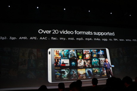 MediaPad M1 understøtter over 20 forskellige videoformater fra fødslen, siger Huawei.