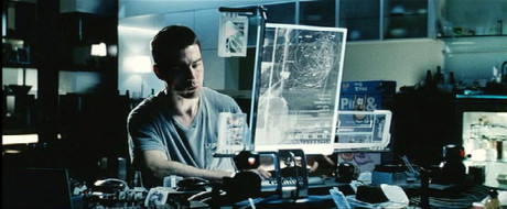 Holografisk brugerflade fra filmen Minority Report.