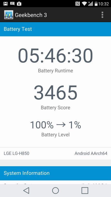 Batteritiden er ringere end på Samsung Galaxy S7.