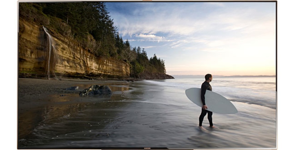 Meget tynd 75-tommer fra Samsung