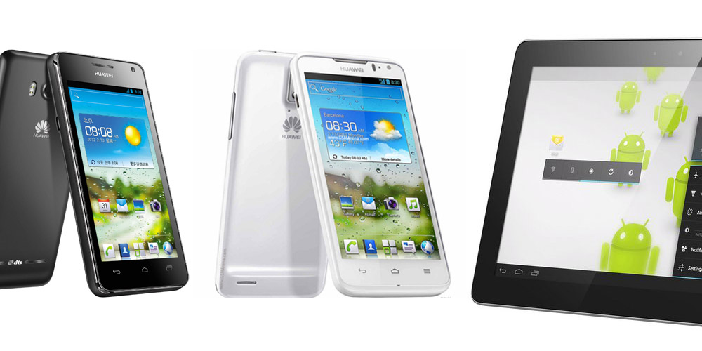 Både smartphones og tablets fra Huawei