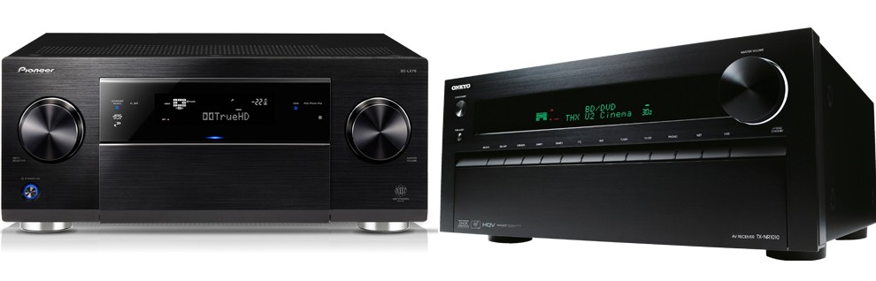 Pioneer SC-LX76 og Onkyo TX-NR1010