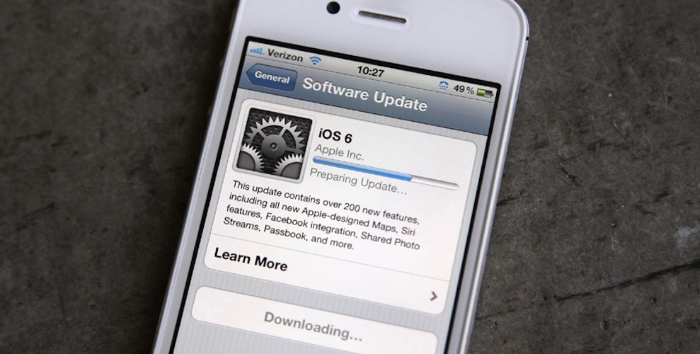 Opdatering af iOS 6 frigivet