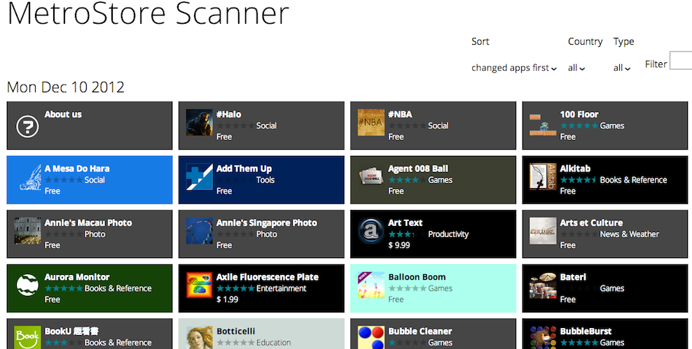 Her er alle Windows 8 apps