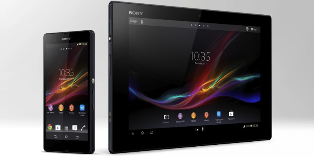 Tynd tablet fra Sony