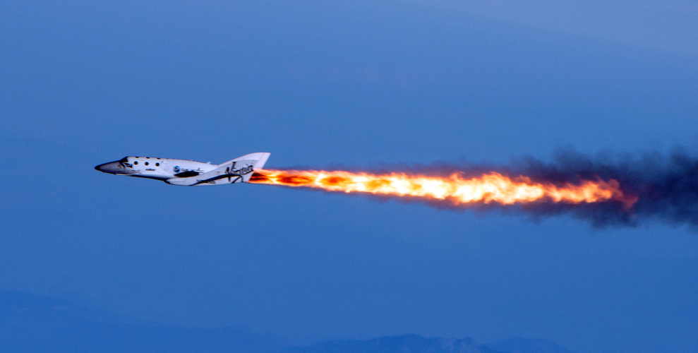 Virgins rumskib gennemfører første testflyvning