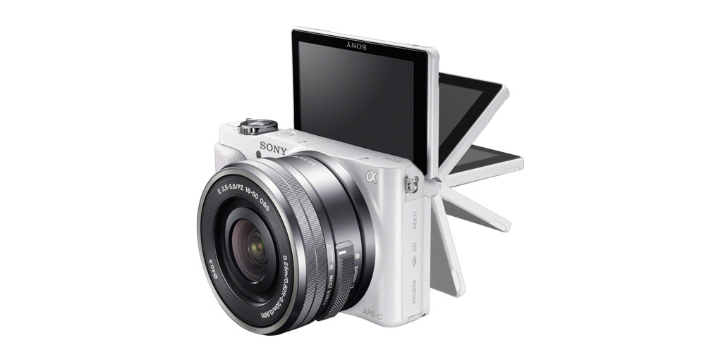 NEX 3N von Sony Weiss beschnitten