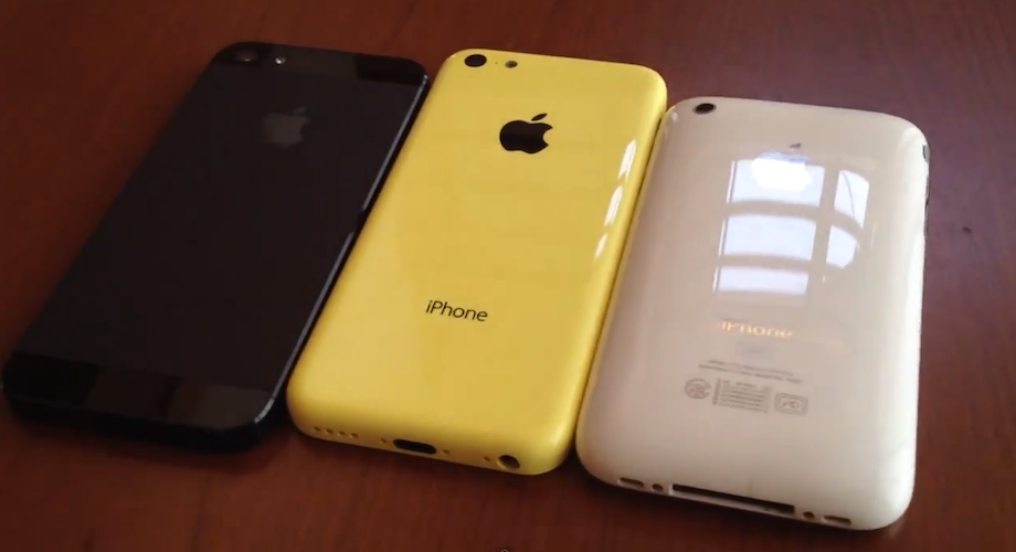 Denne video viser gul iPhone 5C
