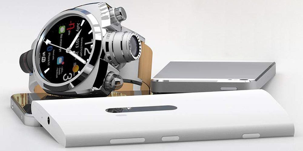 Analogt ur med 41 megapixel kamera