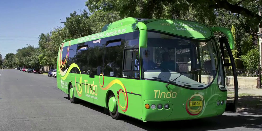 Verdens første soldrevne bybus