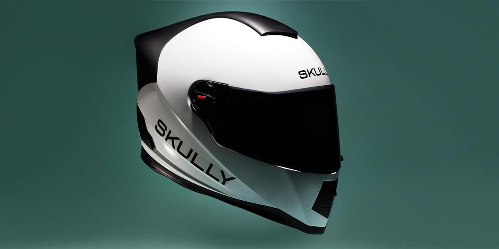 Motorcykelhjelm med augmented reality