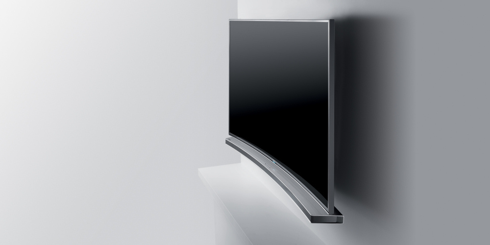 Buet soundbar til de krumme fjernsyn