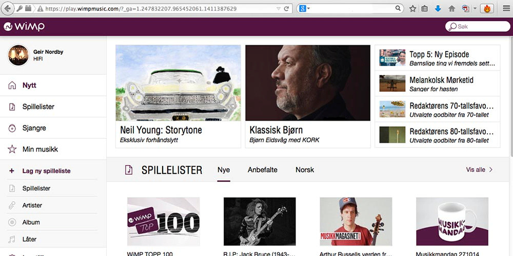 WiMP giver nu Hi-Fi lyd direkte i browseren