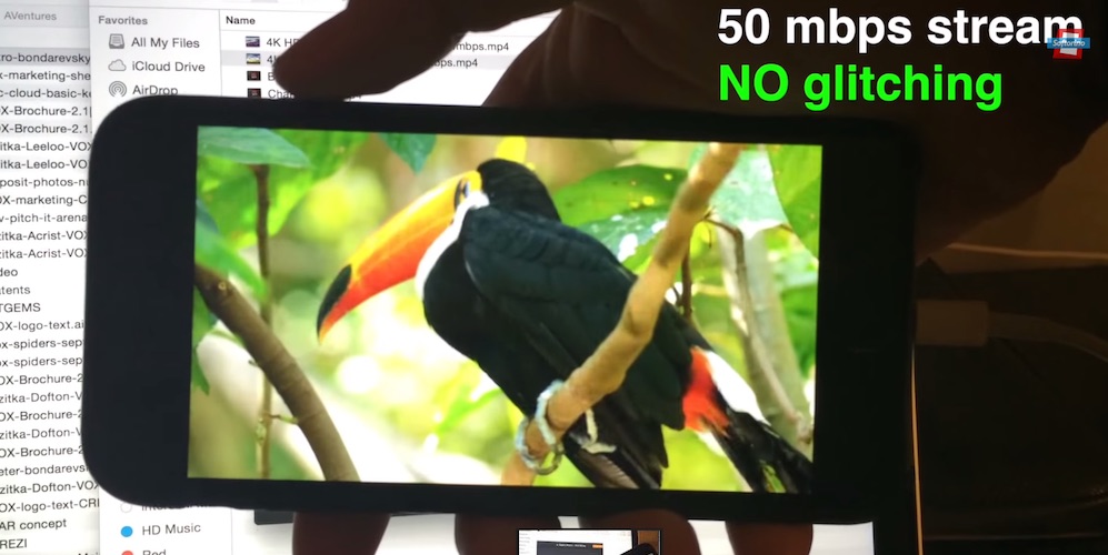 iPhone 6 kan afspille 4K video