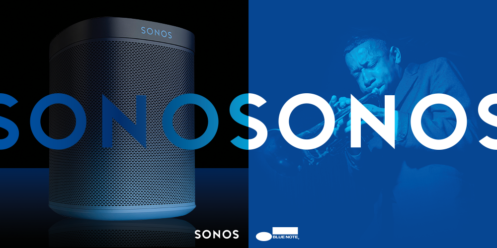 Jazzblå højttaler fra Sonos