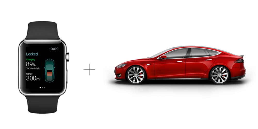 Tesla-app til Apple Watch