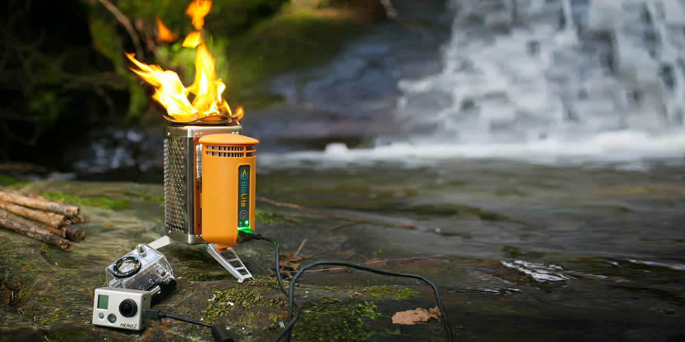 Oplad dine gadgets med brændeild