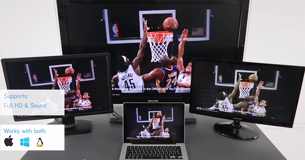 Gør alle skærme trådløse