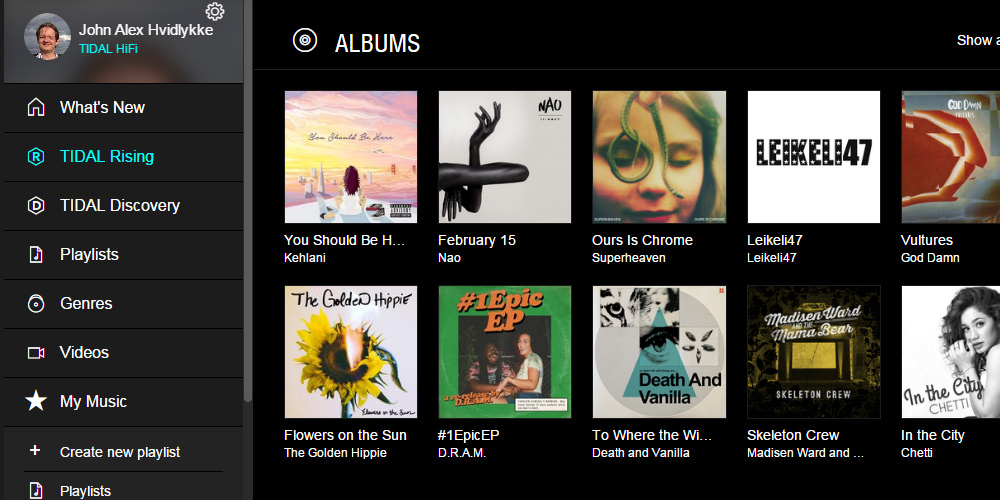 Tidal-klient til pc og Mac næsten klar