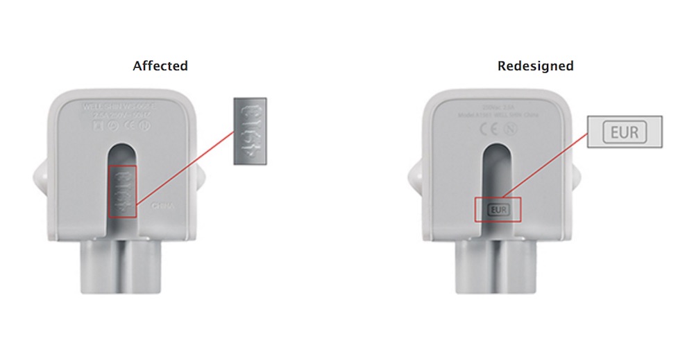 Apple tilbagekalder adaptere