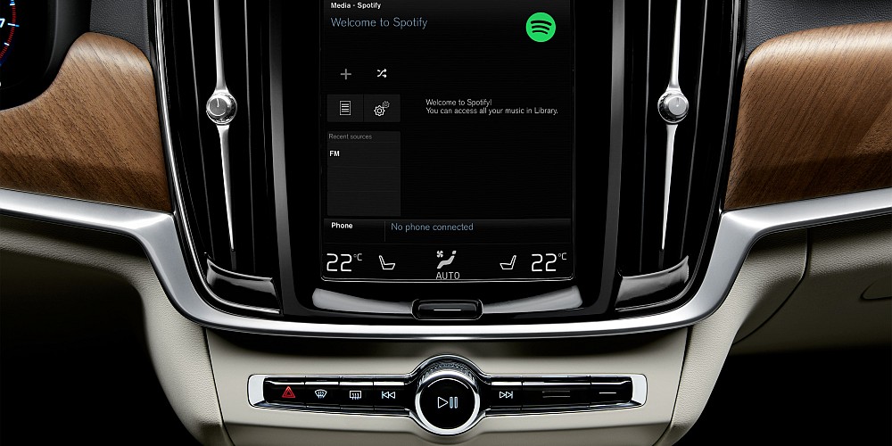 Spotify kører nu i Volvo