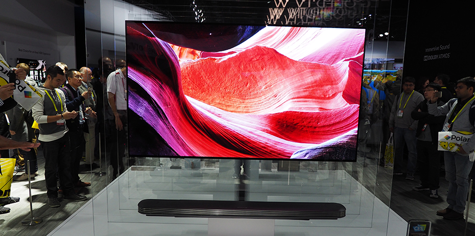 Papirtyndt OLED-tv fra LG