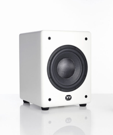 MKSound V8 white tilted 24386