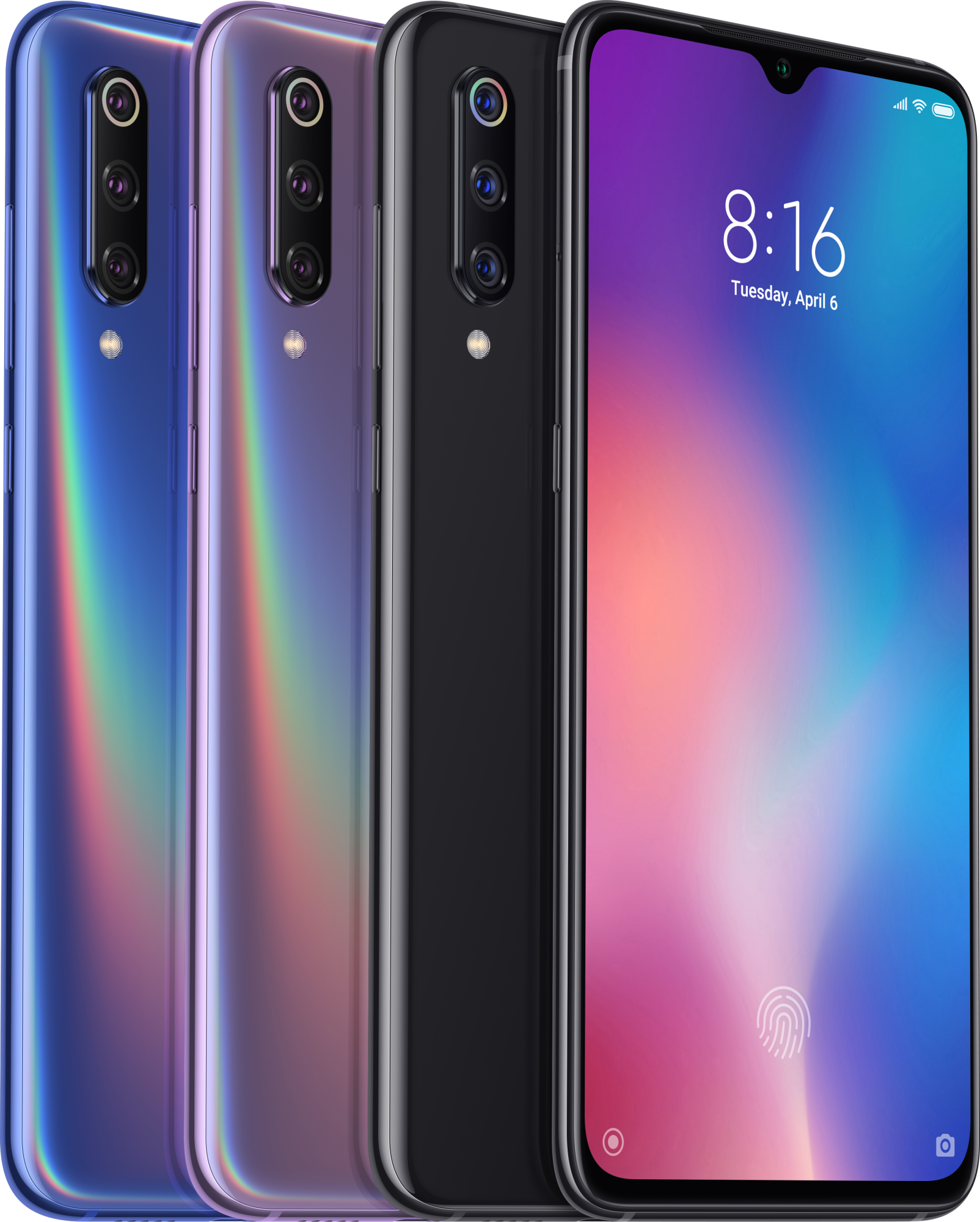 Xiaomi Mi 9 front back colors 54808