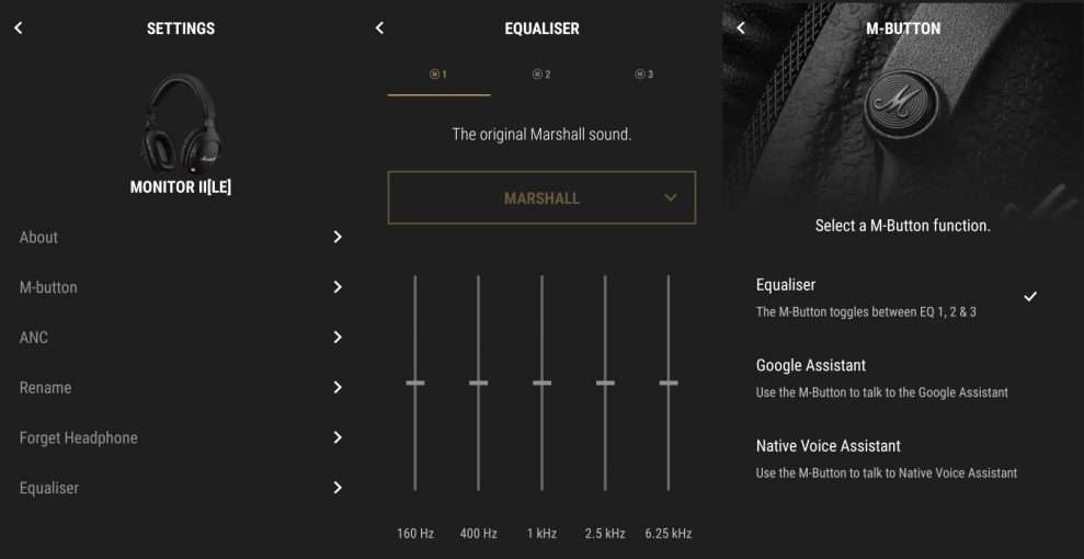 marshall monitor II ANC app