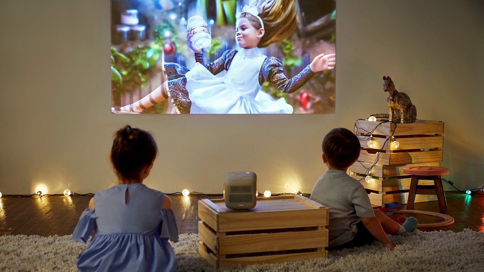 Nem biografstemning i stuen