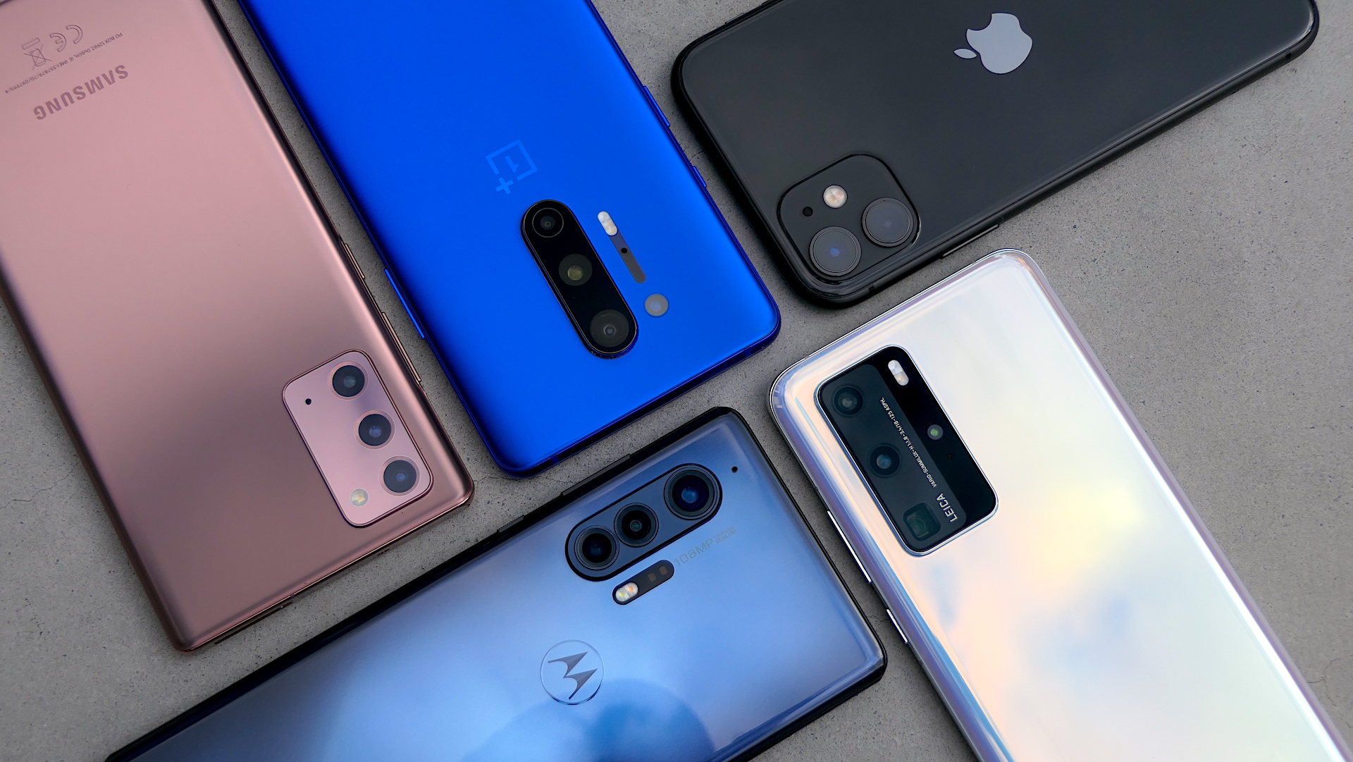 Her er resultatet af kamerablindtesten med Apple, Huawei, Motorola, OnePlus og Samsung