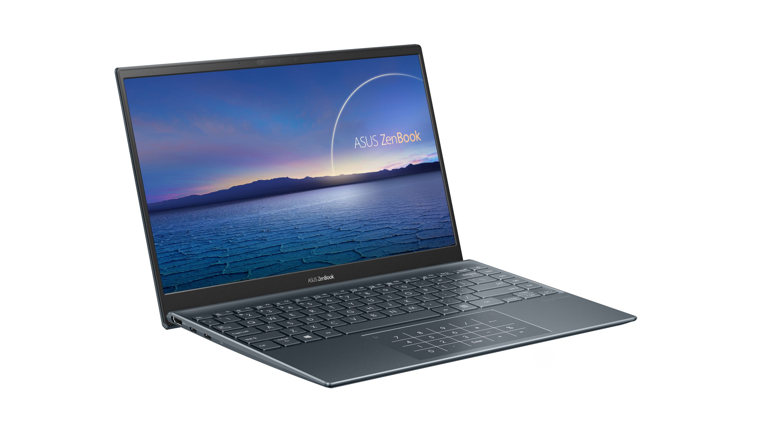 ASUS ZenBook 14 UM425IA-PURE3 1 ZenBook UM425 Product photo 1A Pine Grey 07 NumberPad scaled