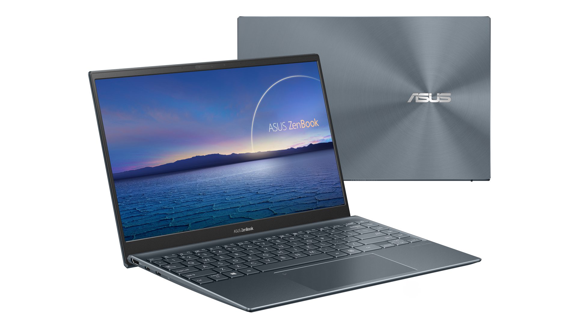 ZenBook UM425 Product photo 1A Pine Grey 13 NumberPad