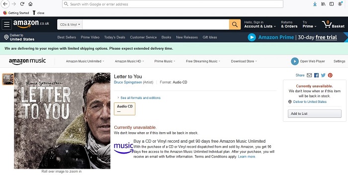 Bruce Springsteen udsender nyt album til oktober 2 b3 3
