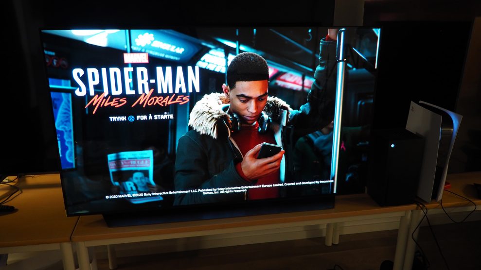 LG OLED CX Spiderman Miles Morales