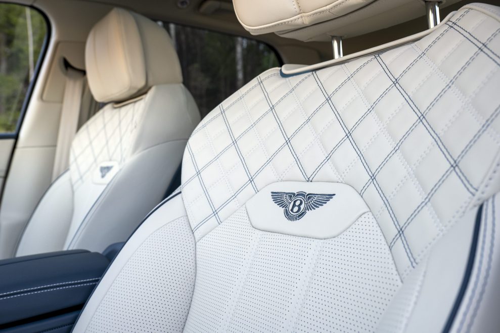 Bentley Bentayga B logo seats