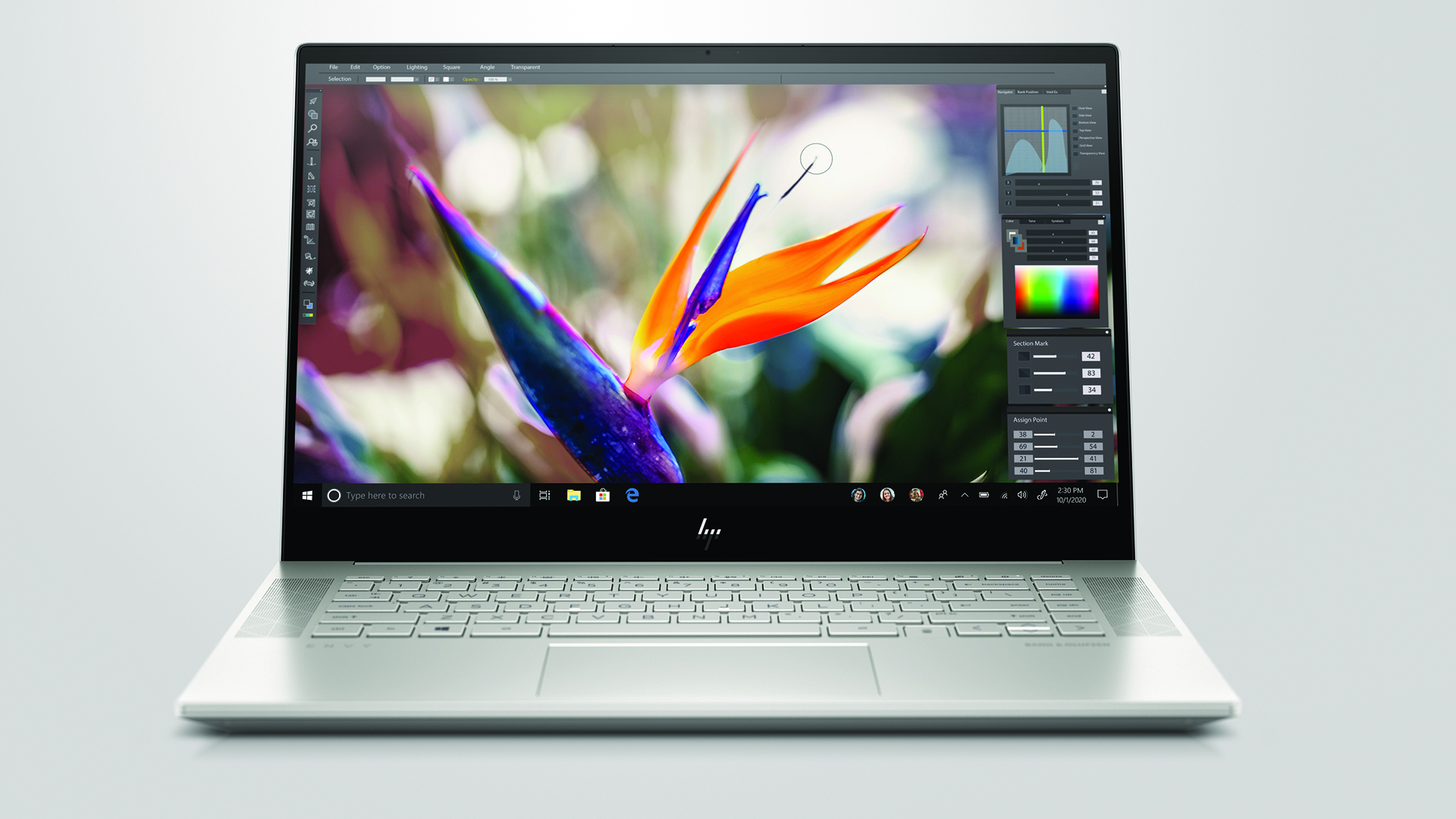 HP Envy 15 (ep0813no) 3 HP ENVY 15 NaturalSilver ScrnSS3 Hero Front
