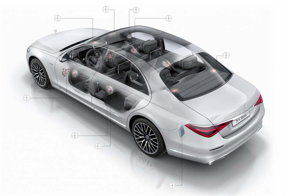 Mercedes S-class Burmester 3D