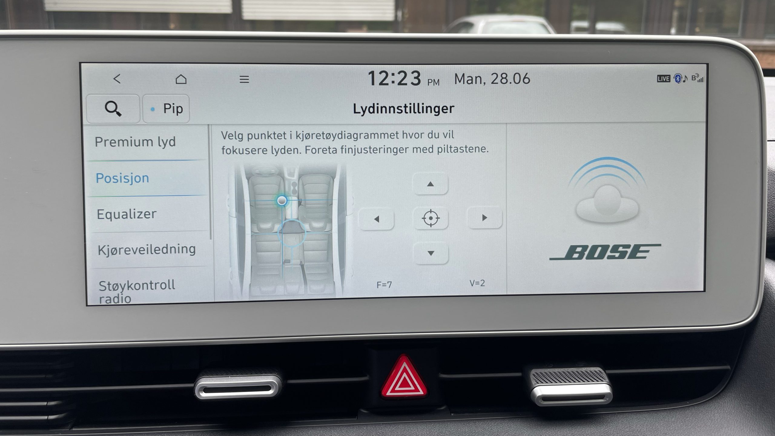 Hyundai Ioniq 5 Bose settings