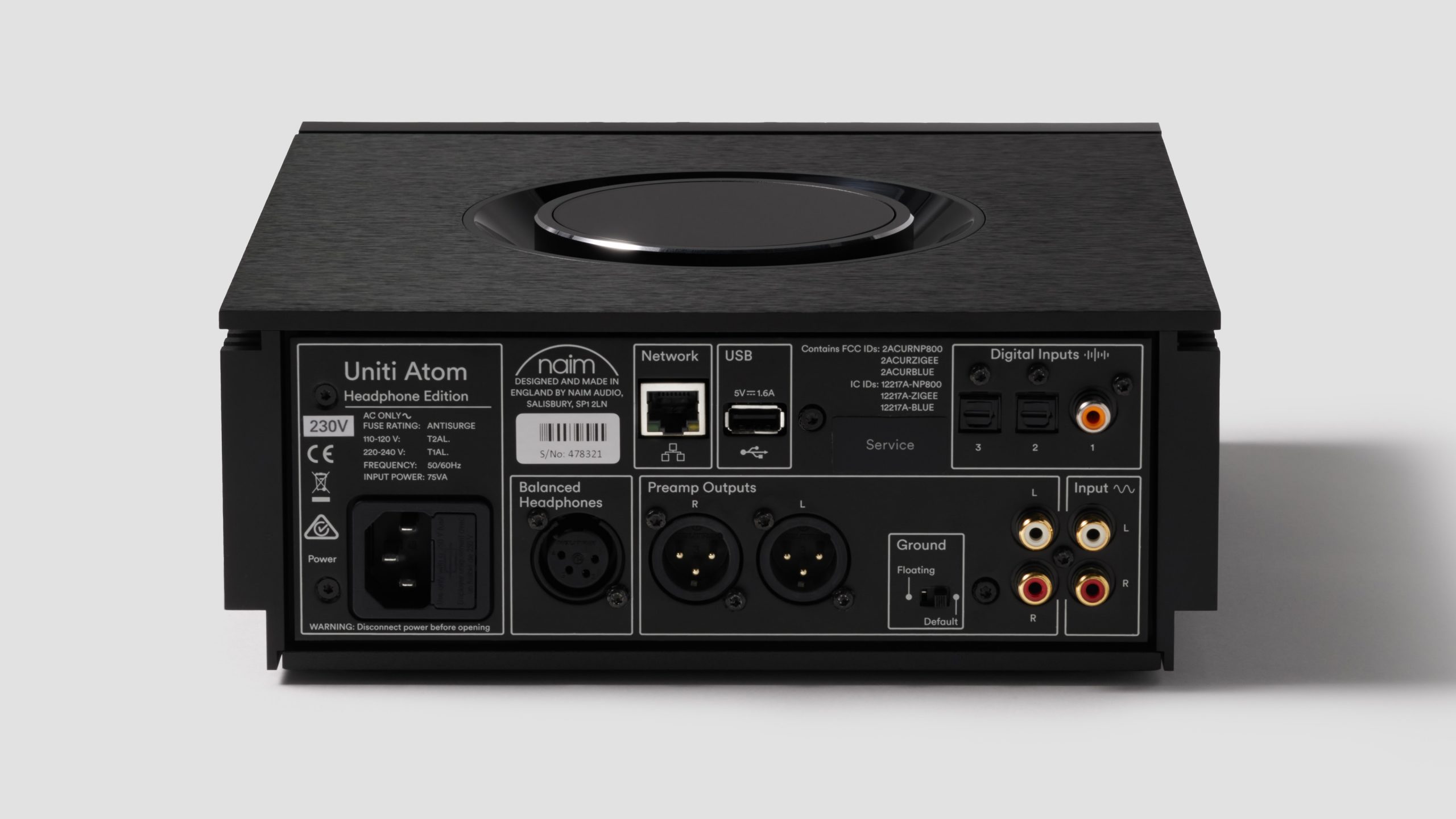 Naim Uniti Atom Headphone Edition 3 Naim Uniti Atom Headphone Edition - rear