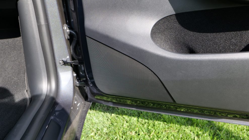 Tesla Model Y right speaker door