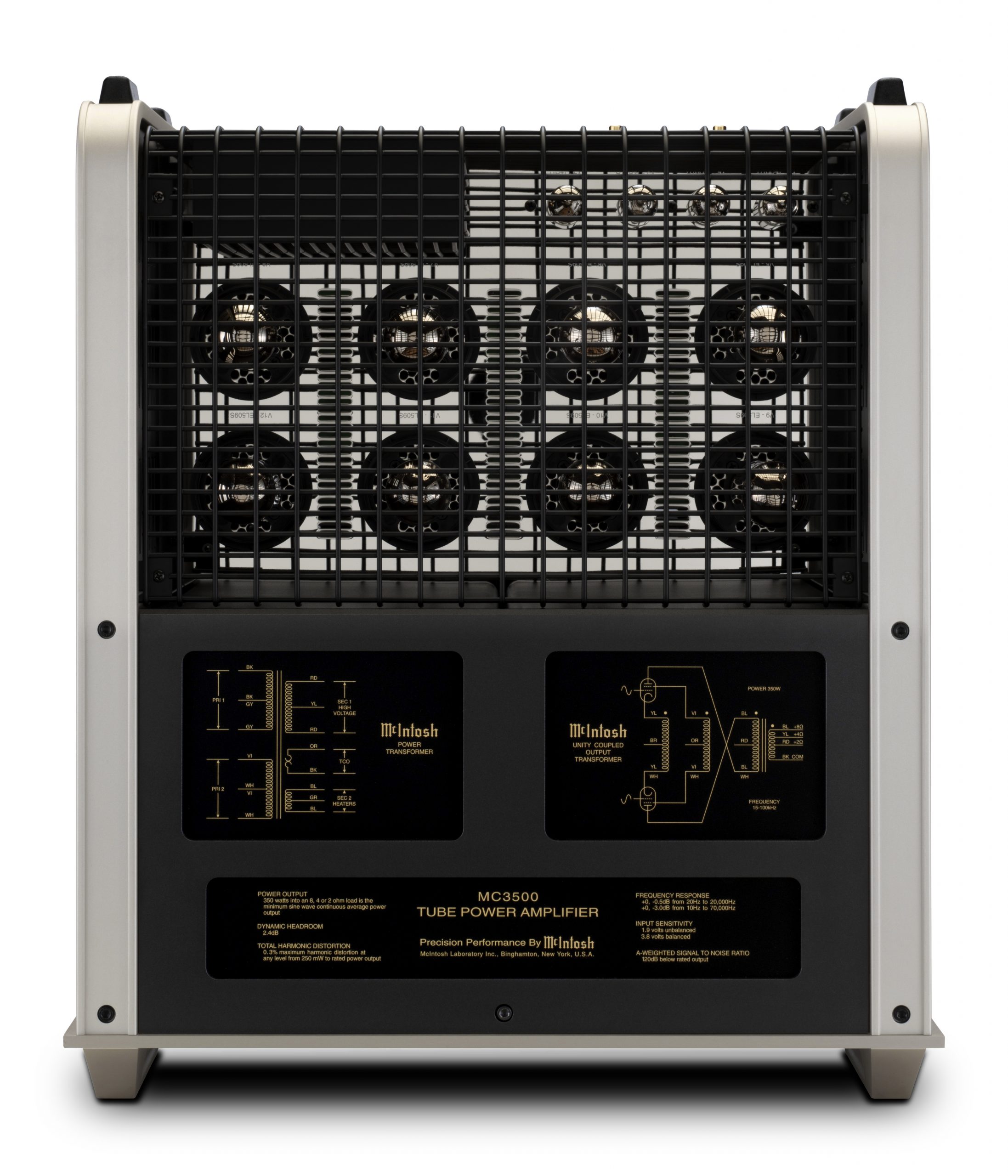 McIntosh MC3500 Mk II retro-rørforstærker 2 MC3500 Mk II Top Cage hi res scaled 1