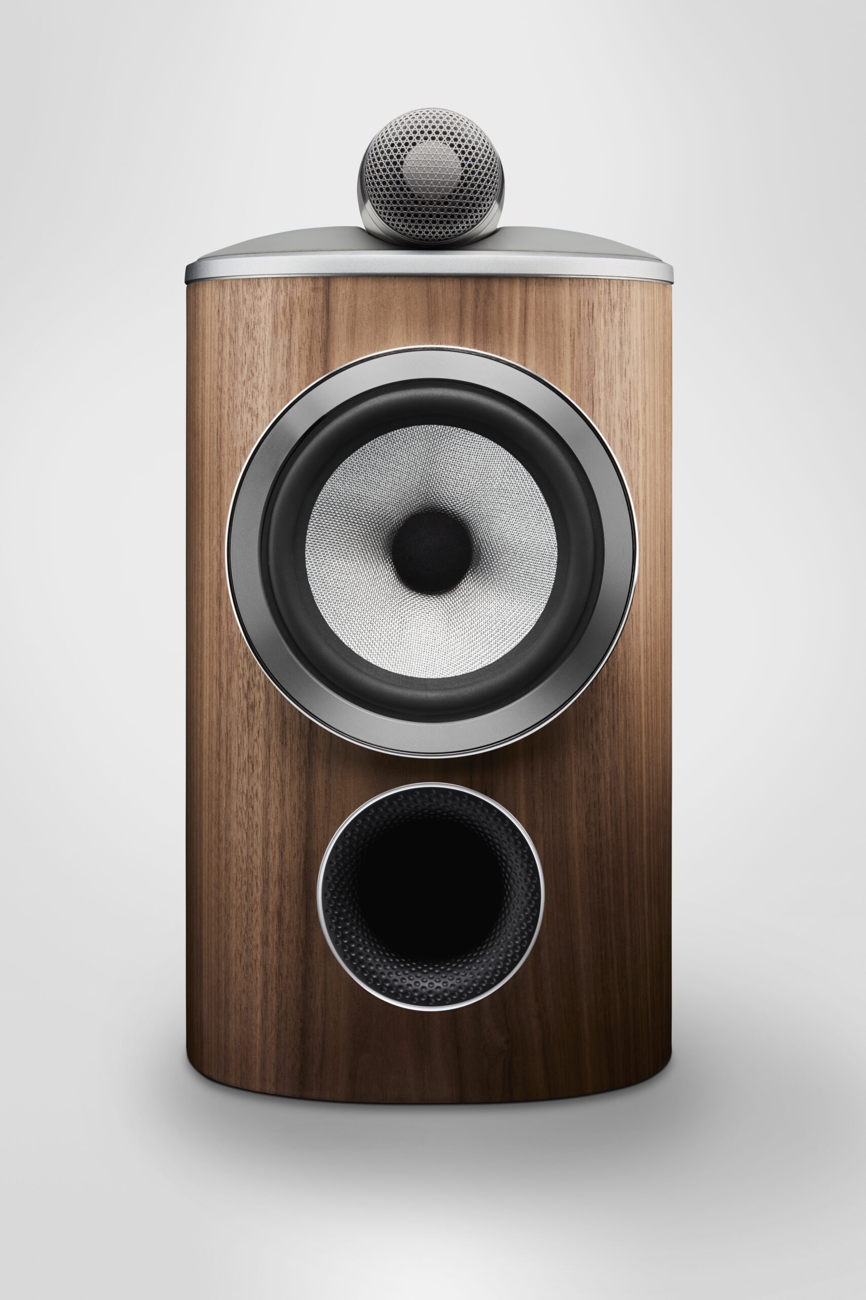 Bowers & Wilkins 805 D4 6 805 D4 Satin Walnut Front Beauty scaled 1