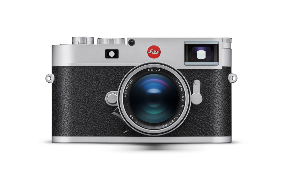 Leica M11 silver front with lens
