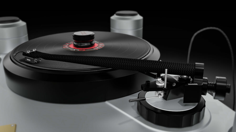 Nagra fejrer 70 år med svimlende dyr pladespiller 7 Nagra-Reference-Anniversary-arm