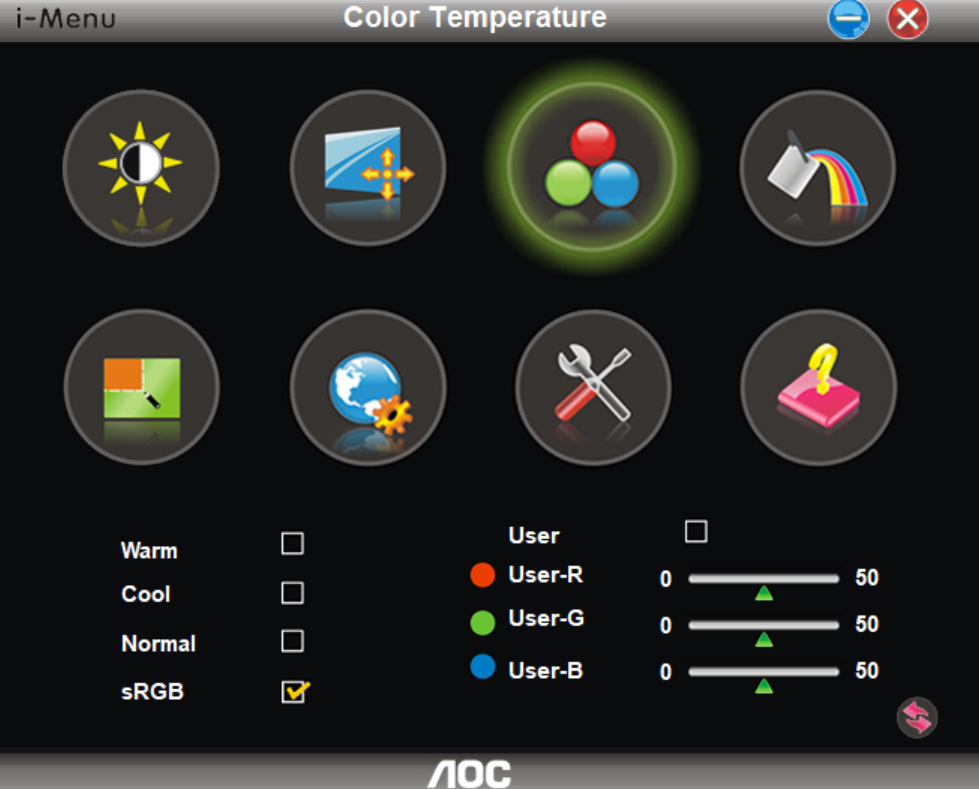 AOC Color temperature AOC Color temperature