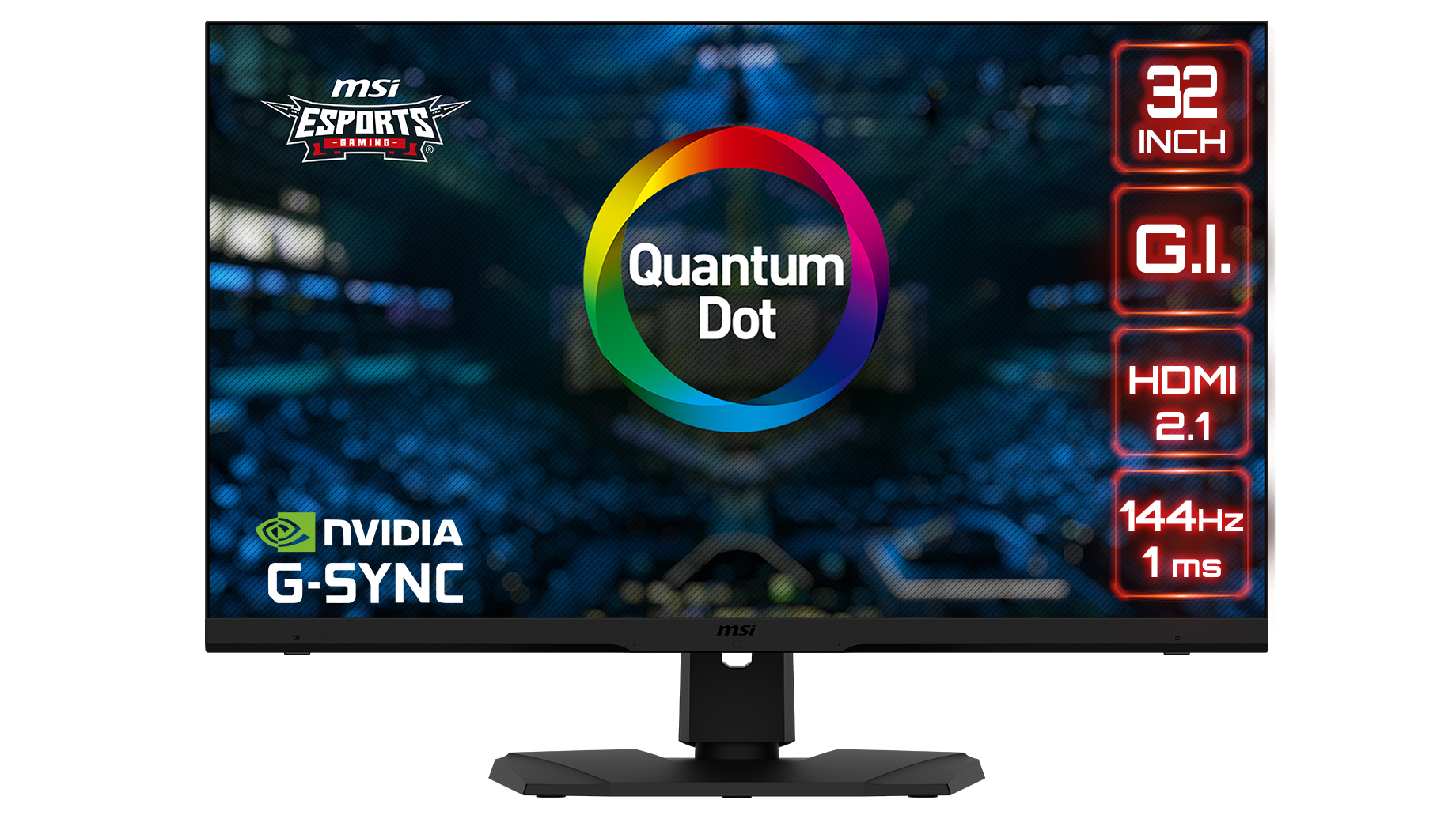 MSI Optix MPG321UR QD front highlights 1 MSI Optix MPG321UR QD front highlights 1