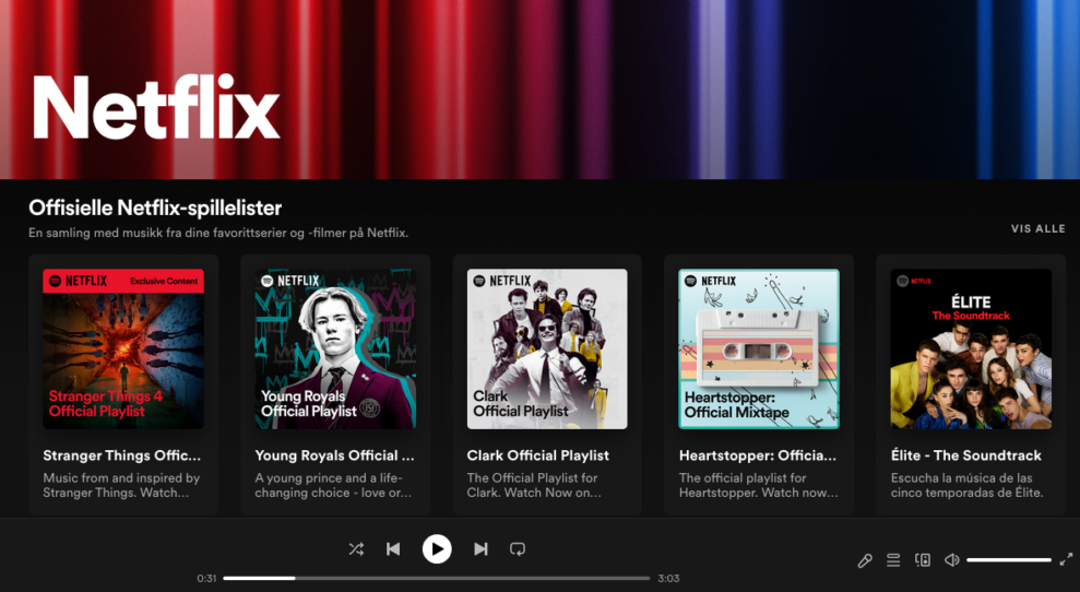 Spotify Netflix Hub
