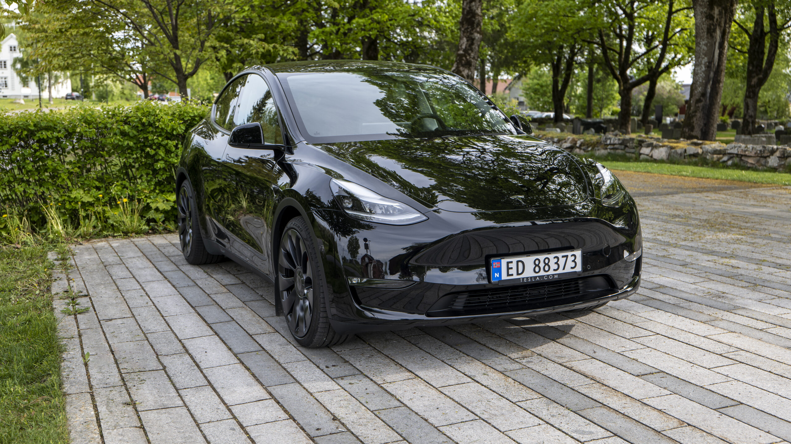 Tesla Model Y Performance front angle 3