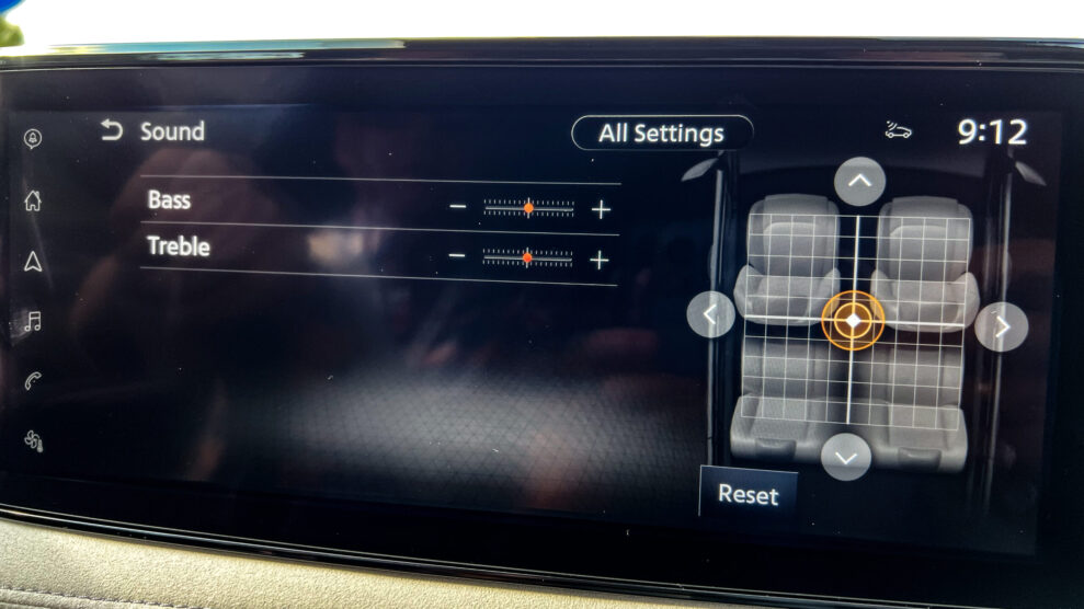 Nissan Ariya sound settings